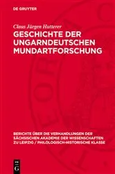Book cover of Geschichte der ungarndeutschen Mundartforschung by Unknown