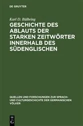 Book cover of Geschichte des Ablauts der starken Zeitwörter innerhalb des Südenglischen by Karl D. Bülbring