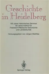 Book cover of Geschichte in Heidelberg by Historisches Seminar