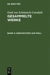 Book cover of Geschichten aus Moll (2nd ed.) by Emil von Schönaich-Carolath