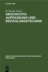 Book cover of Geschichtsauffassung und Erzählungstechnik by Unknown