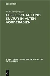 Book cover of Gesellschaft und Kultur im alten Vorderasien by Horst Klengel