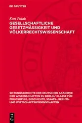 Book cover of Gesellschaftliche Gesetzmässigkeit und Völkerrechtswissenschaft by Karl Polak