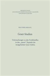 Book cover of Geser-Studien by Walther Heissig