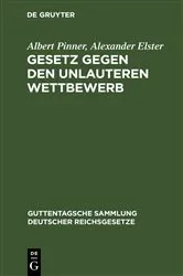 Book cover of Gesetz gegen den unlauteren Wettbewerb (8th ed.) by Unknown