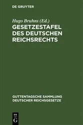 Book cover of Gesetzestafel des deutschen Reichsrechts (2nd ed.) by Unknown