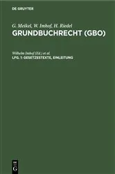 Book cover of Gesetzestexte, Einleitung (5th ed.) by Unknown