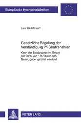 Book cover of Gesetzliche Regelung zur Verstaendigung im Strafverfahren by Unknown