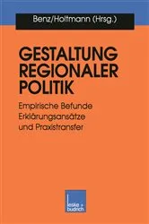 Book cover of Gestaltung regionaler Politik by Arthur Benz