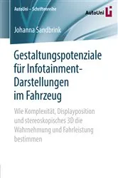 Book cover of Gestaltungspotenziale für Infotainment-Darstellungen im Fahrzeug by Johanna Sandbrink