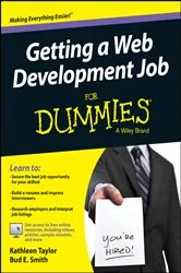 Book cover of Getting a Web Development Job For Dummies by Kathleen Taylor