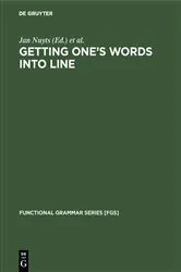Book cover of Getting One's Words into Line by Unknown