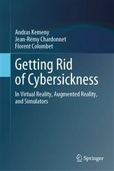 Book cover of Getting Rid of Cybersickness by Andras Kemeny