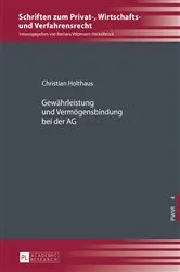 Book cover of Gewaehrleistung und Vermoegensbindung bei der AG by Barbara Völzmann-Stickelbrock