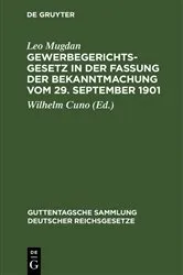 Book cover of Gewerbegerichtsgesetz in der Fassung der Bekanntmachung vom 29. September 1901 (5th ed.) by Unknown