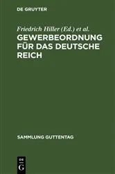Book cover of Gewerbeordnung für das Deutsche Reich (21st ed.) by Friedrich Hiller