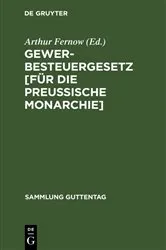 Book cover of Gewerbesteuergesetz [für die Preussische Monarchie] (3rd ed.) by Arthur Fernow