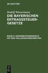 Book cover of Gewerbsteuergesetz mit den Vollzugsvorschriften (2nd ed.) by Rudolf Wassermann