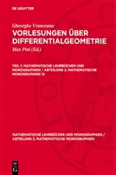 Book cover of Gheorghe Vranceanu: Vorlesungen über Differentialgeometrie. Teil 1 by Max Pinl