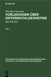 Book cover of Gheorghe Vranceanu: Vorlesungen über Differentialgeometrie. Teil 2 by Gheorghe Vranceanu
