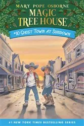 Book cover of Ghost Town at Sundown by Mary Pope Osborne