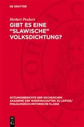 Book cover of Gibt es eine „Slawische” Volksdichtung? by Herbert Peukert