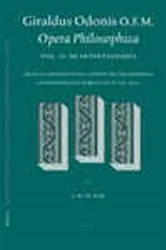 Book cover of Giraldus Odonis O.F.M.: Opera Philosophica. by L. M. de Rijk
