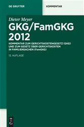 Book cover of GKG/FamGKG 2012 (13th ed.) by Dieter Meyer