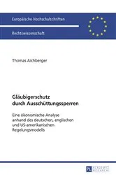Book cover of Glaeubigerschutz durch Ausschuettungssperren by Unknown