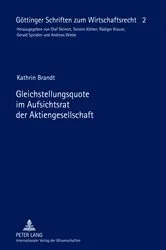 Book cover of Gleichstellungsquote im Aufsichtsrat der Aktiengesellschaft by Gerald Spindler