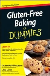 Book cover of Gluten-Free Baking For Dummies by Jean McFadden Layton