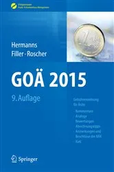 Book cover of GOÄ 2015 (9th ed.) by Peter M. Hermanns