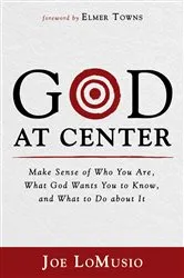 Book cover of God at Center by Joe LoMusio
