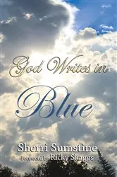Book cover of God Writes In Blue by Sherri Sumstine