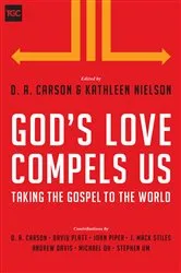 Book cover of God's Love Compels Us by D. A. Carson