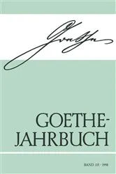 Book cover of Goethe-Jahrbuch Band 115/1998 by Werner Keller