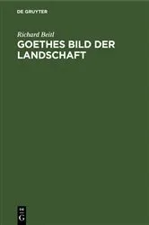 Book cover of Goethes Bild der Landschaft by Unknown