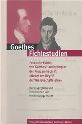 Book cover of Goethes Fichtestudien by Wolf von Engelhardt