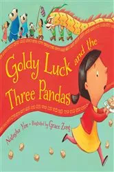 Book cover of Goldy Luck and the Three Pandas by Natasha Yim