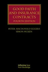 Book cover of Good Faith and Insurance Contracts (4th ed.) by Peter MacDonald Eggers