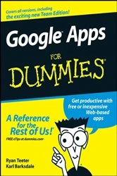 Book cover of Google Apps For Dummies by Ryan Teeter