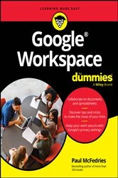 Book cover of Google Workspace For Dummies by Paul McFedries
