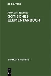 Book cover of Gotisches Elementarbuch (4th ed.) by Unknown