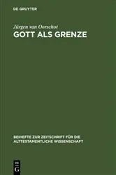 Book cover of Gott als Grenze by Jürgen van Oorschot