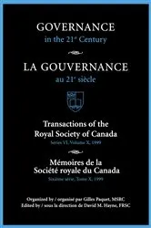 Book cover of Governance in the 21st Century / Gouvernance Au 21e Siècle by Hayne, David, M.