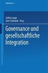 Book cover of Governance und gesellschaftliche Integration by Stefan Lange