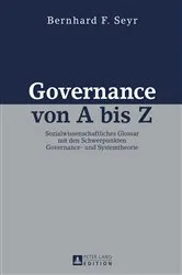 Book cover of Governance von A bis Z by Bernhard Seyr