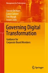 Book cover of Governing Digital Transformation by Steven De Haes