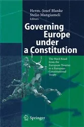 Book cover of Governing Europe under a Constitution by Unknown