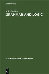 Book cover of Grammar and Logic by V. Z. Panfilov